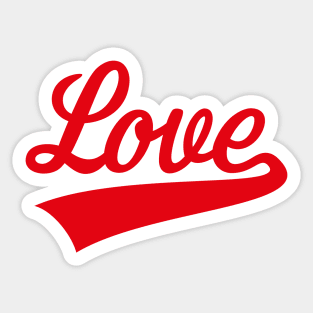 Love (Lettering / Red) Sticker